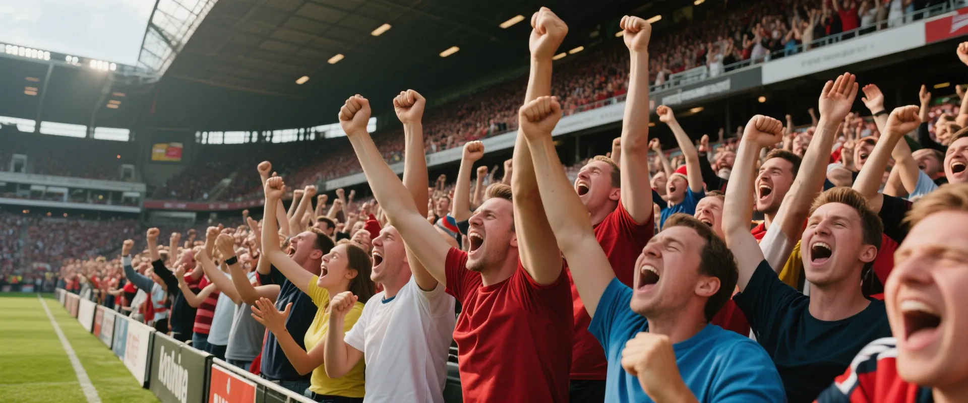 狂热的球迷看台